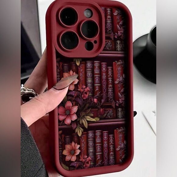 Vintage Library Floral Phone Case for iPhone 15 - Picture 3 of 6